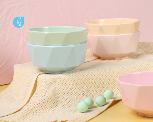 5吋鑽石紋中(zhong)餐碗-6438