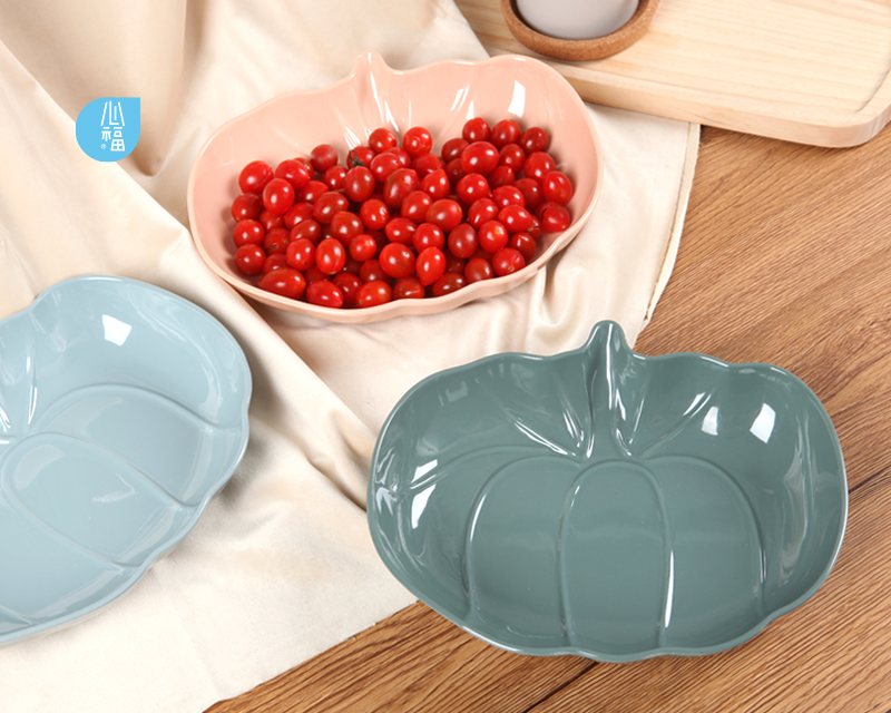 南(nan)瓜淺口果盤-2270